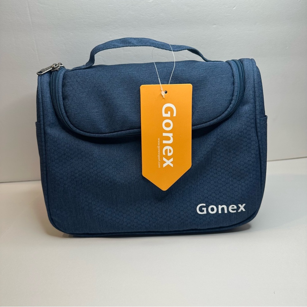 NWT GONEX Hanging Toiletries Bag Blue